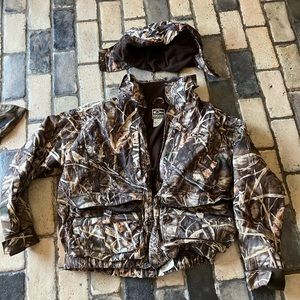 Drake waterfowl jacket with detachable hoodie/ heavy duty